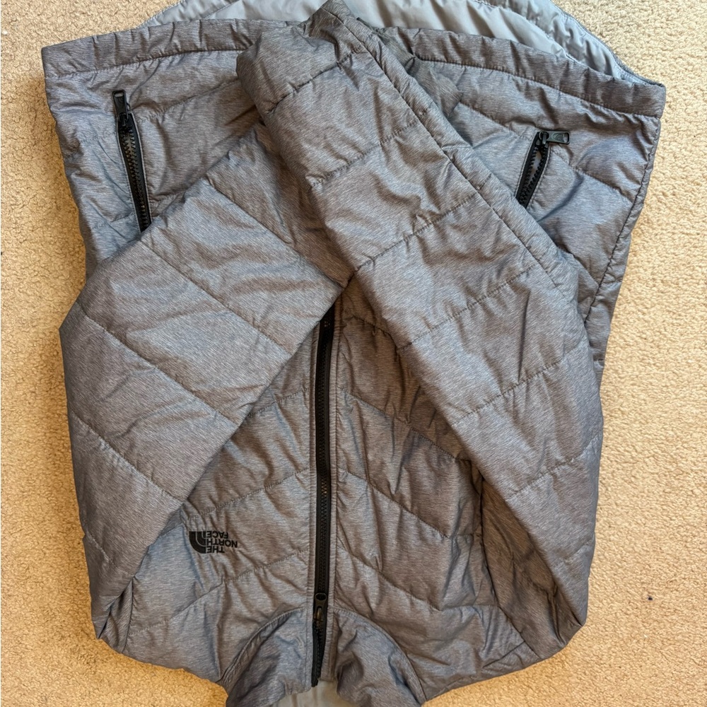 The North Face Gray Quilted Vest